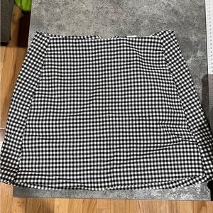 Gingham mini skirt